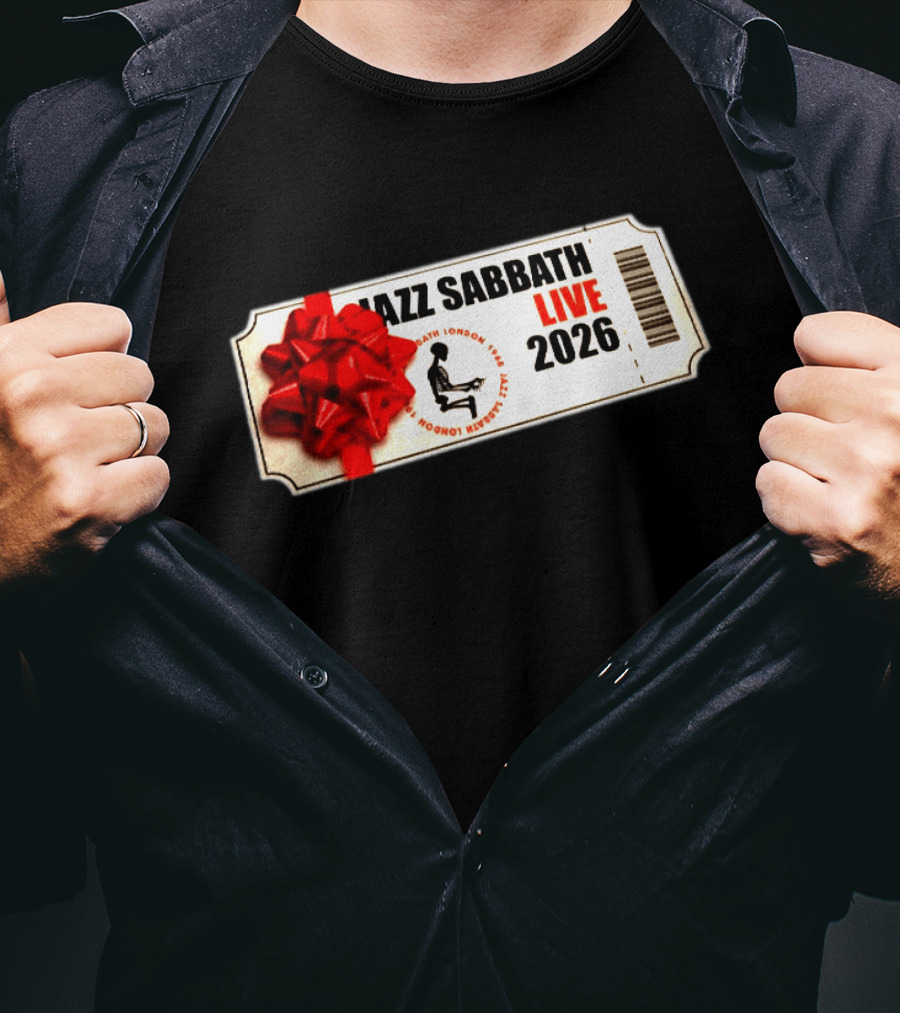 Jazz Sabbath Live 2026 Ticket With Red Bow T-Shirt