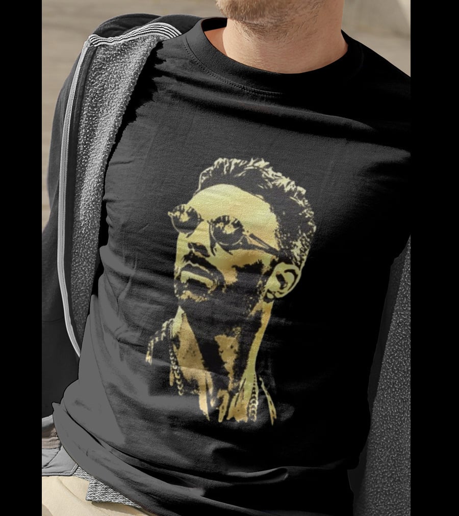 LA Knight Sunglasses Portrait Double Sided T-Shirt