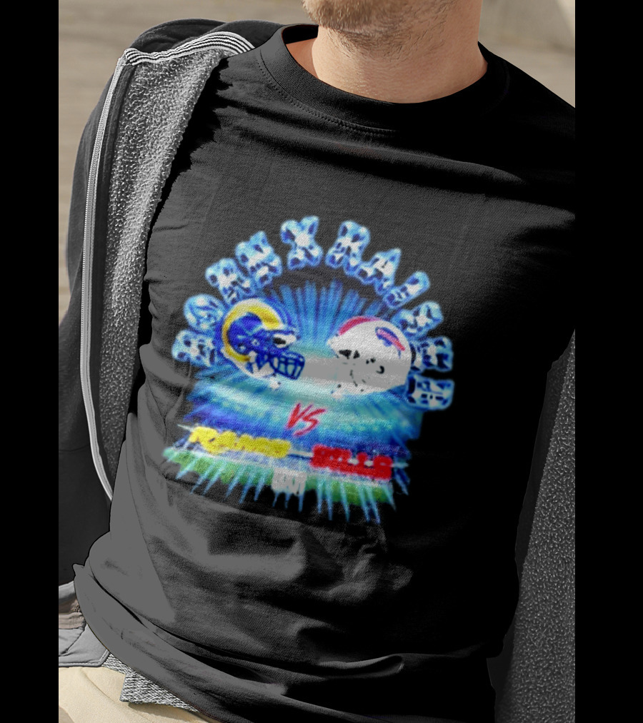 Max Krause Los Angeles Rams Vs Buffalo Bills October 12 2026 Sofi Stadium T-Shirt