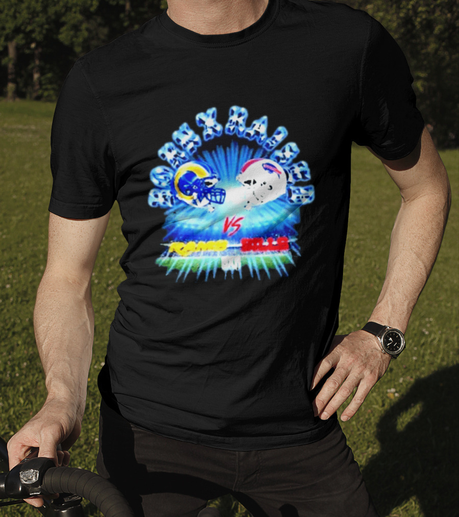 Max Krause Los Angeles Rams Vs Buffalo Bills October 12 2026 Sofi Stadium T-Shirt