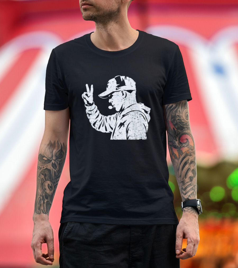 Matt Rhule Peace Gesture Nebraska Cornhuskers Coach T-Shirt