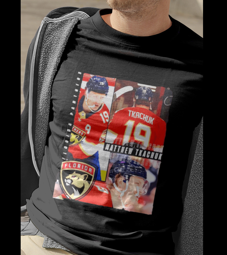 Florida Panthers Matthew Tkachuk Number 19 Hockey Spotlight T-Shirt