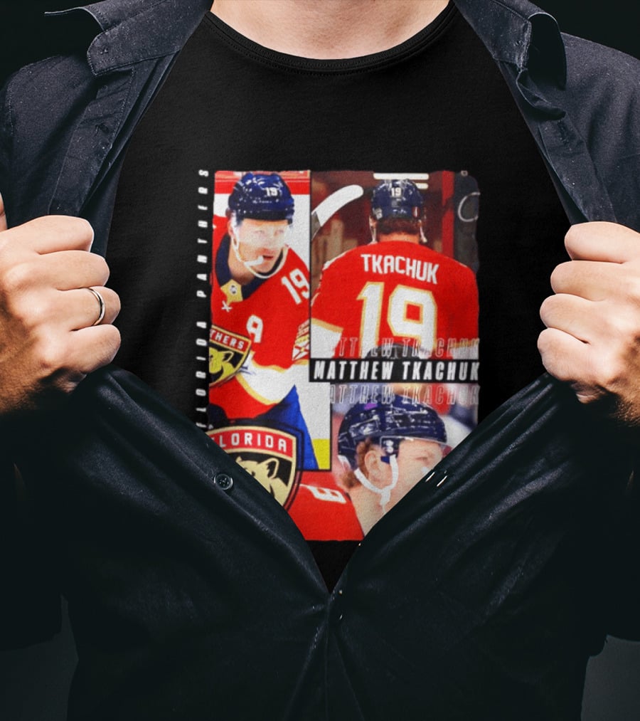 Florida Panthers Matthew Tkachuk Number 19 Hockey Spotlight T-Shirt