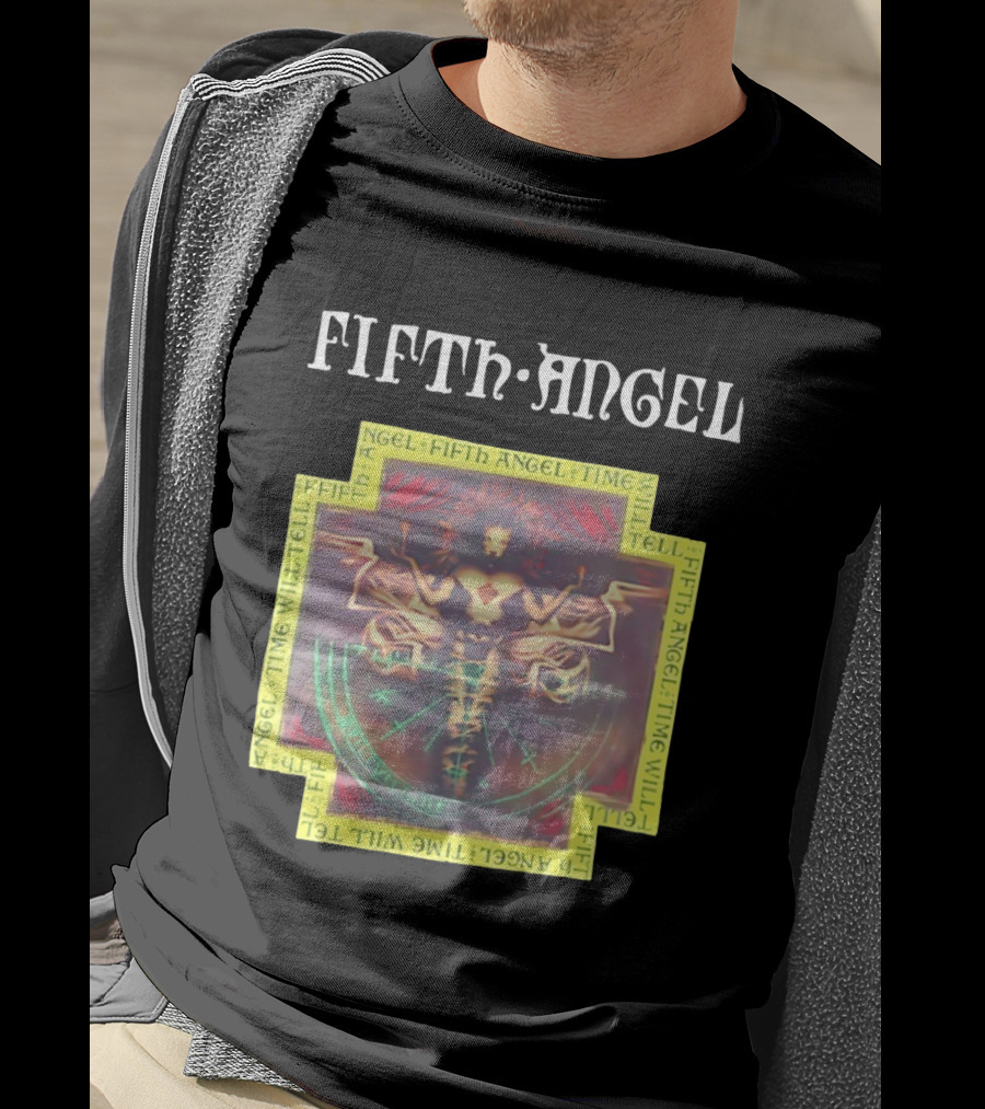 Fifth Angel Time Will Tell Album Art Music Band T-Shirt