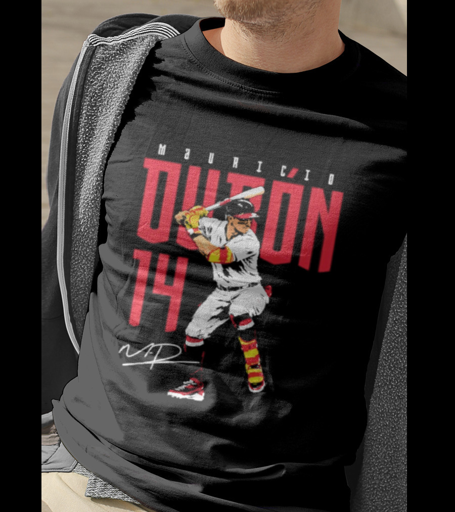 Mauricio Dubón 14 Baseball Swing MD Signature T-Shirt