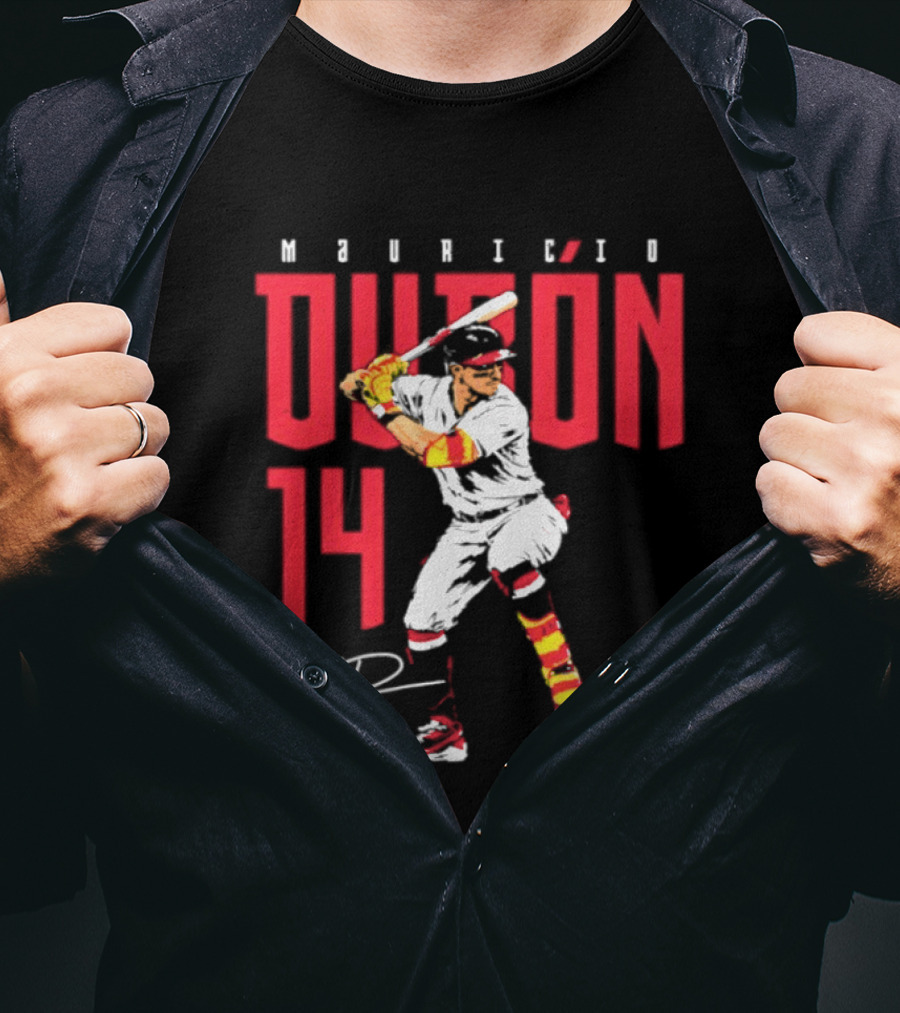 Mauricio Dubón 14 Baseball Swing MD Signature T-Shirt