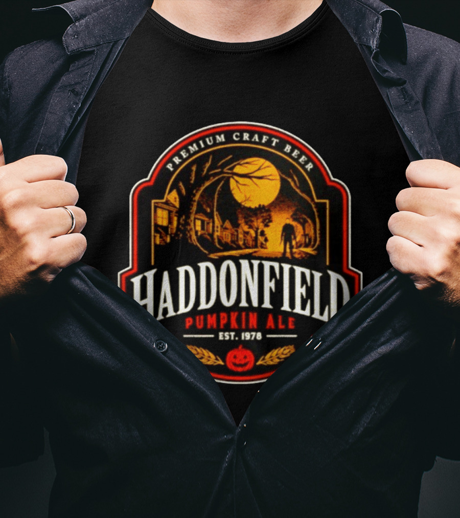 Premium Craft Beer Michael Myers Halloween Haddonfield Pumpkin Ale Est 1978 T-Shirt