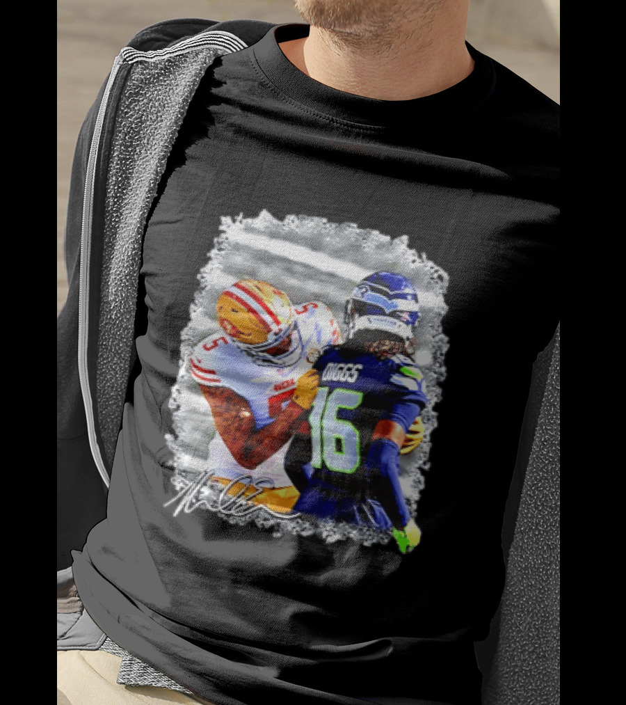 Mike Evans San Francisco 49ers Vs Trevon Diggs Seattle Seahawks Viral Moment Memorable NFL Encounter T-Shirt