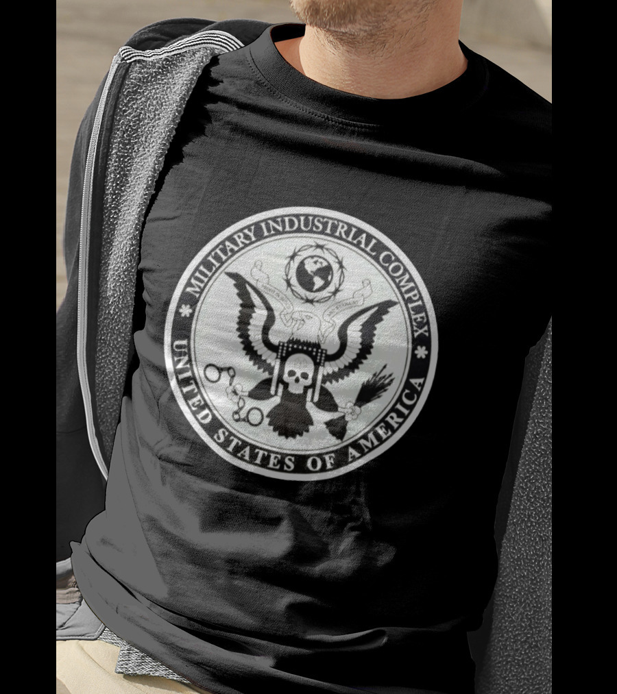 Military Industrial Complex Profit In Blood And Chains United States Of America T-Shirt