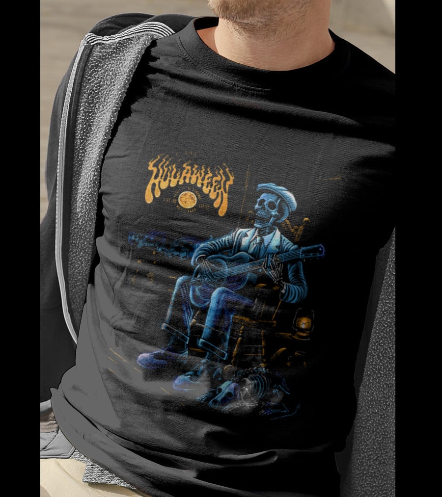 Hulaween 2026 The Ghosts Of The Swamp Live Oak Florida October 22 25 Skeleton Guitarist T-Shirt