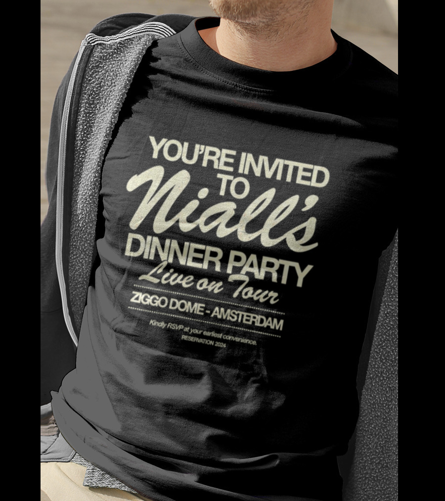 You're Invited To Niall's Dinner Party Live On Tour Ziggo Dome Amsterdam T-Shirt