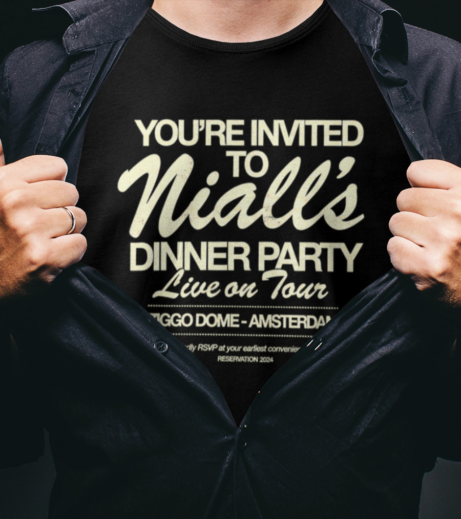 You're Invited To Niall's Dinner Party Live On Tour Ziggo Dome Amsterdam T-Shirt