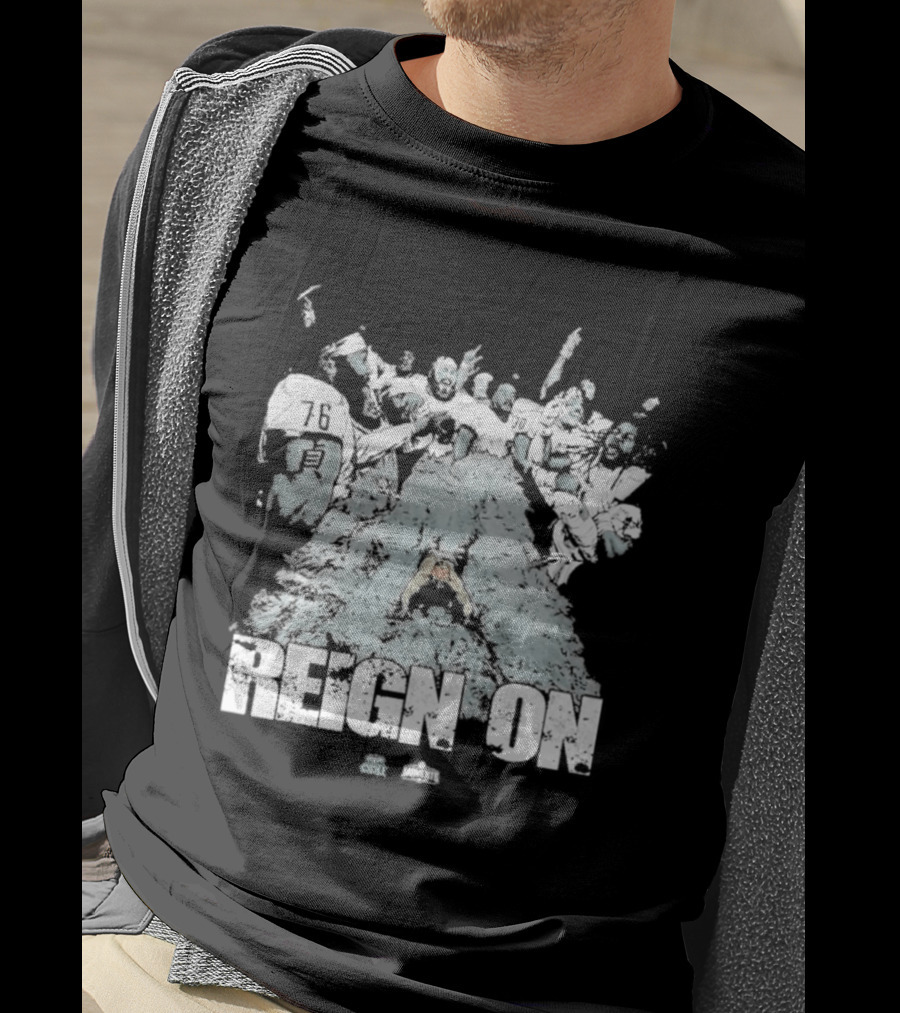 Old Dominion Football Reign On Splash Helmet 2023 T-Shirt