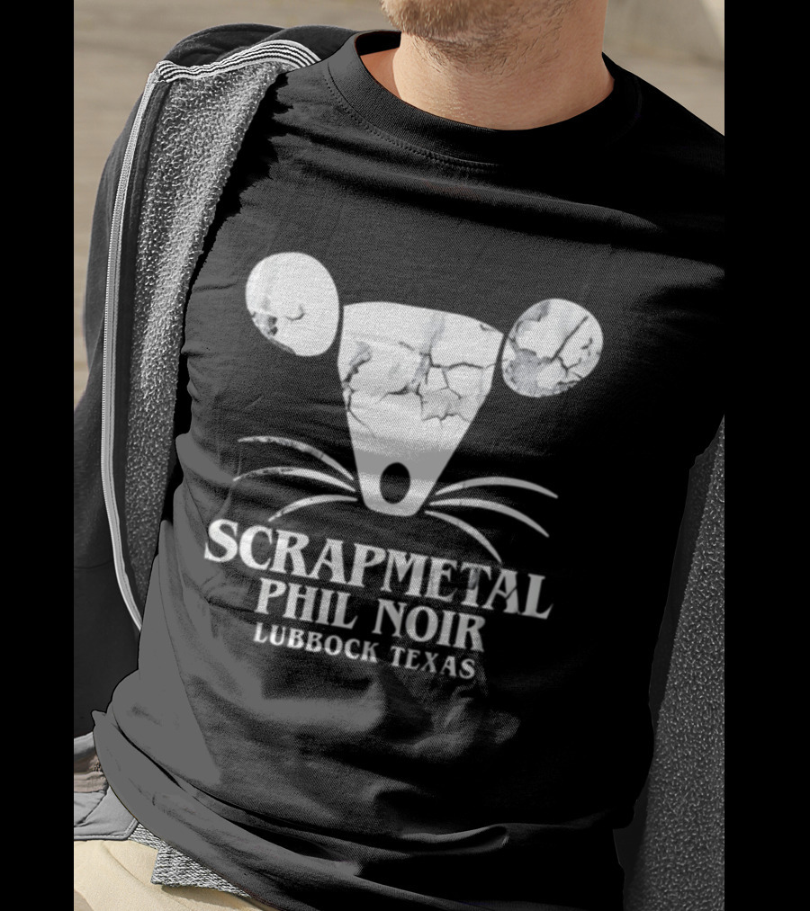 Phil Noir Scrapmetal Mouse Lubbock Texas T-Shirt
