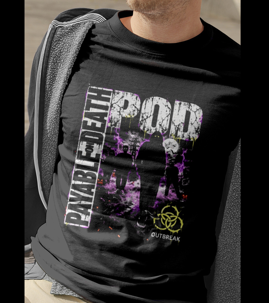 POD Payable On Death Outbreak 2026 Halloween Show Exclusive Anaheim CA Oct 31 T-Shirt