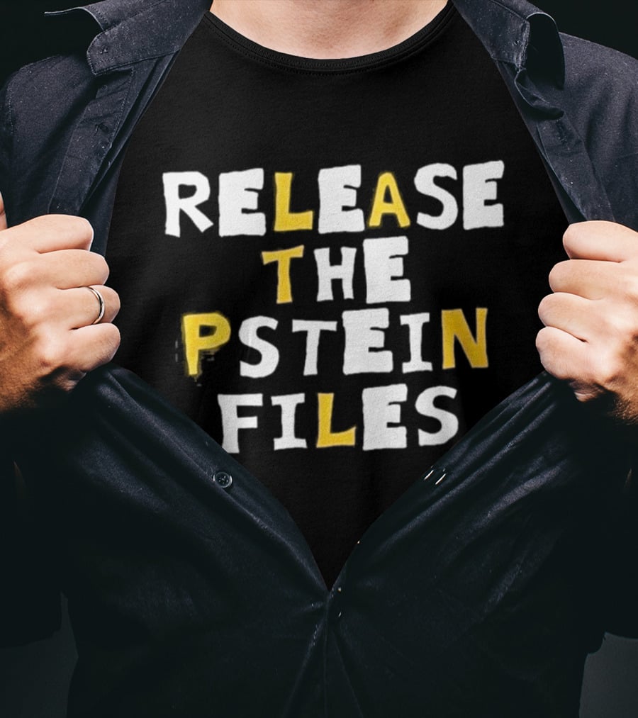 Release The Epstein Files Protest Text At Ohio Rally T-Shirt