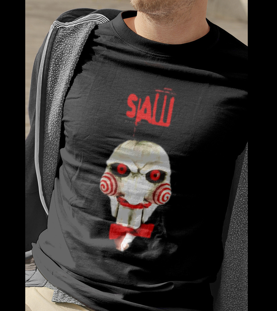 Saw Billy The Puppet Jigsaw Horror Movie Halloween T-Shirt