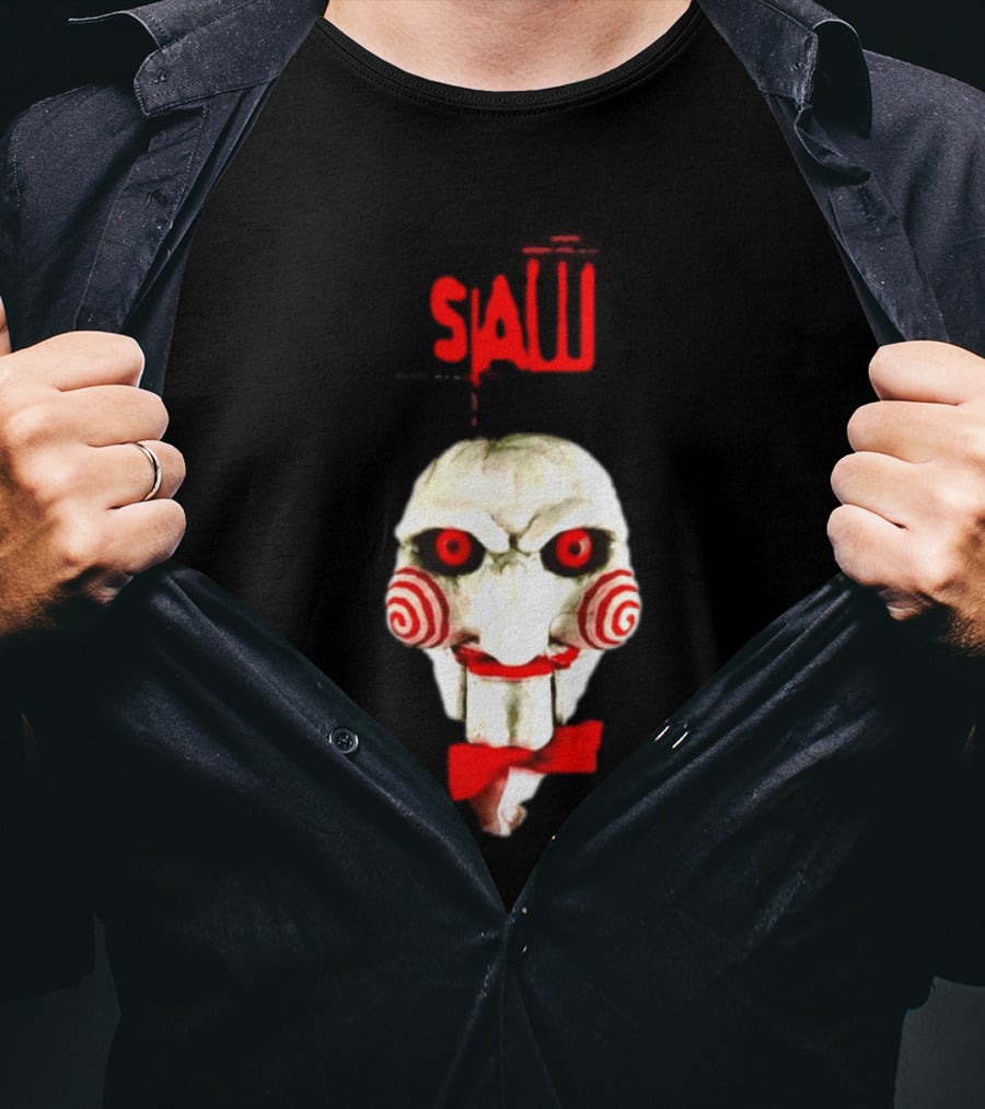 Saw Billy The Puppet Jigsaw Horror Movie Halloween T-Shirt