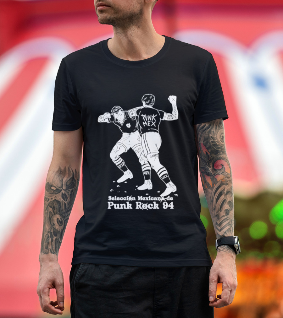 Seleccion Mexicana Punk Rock 94 Mexico Soccer Fighters T-Shirt