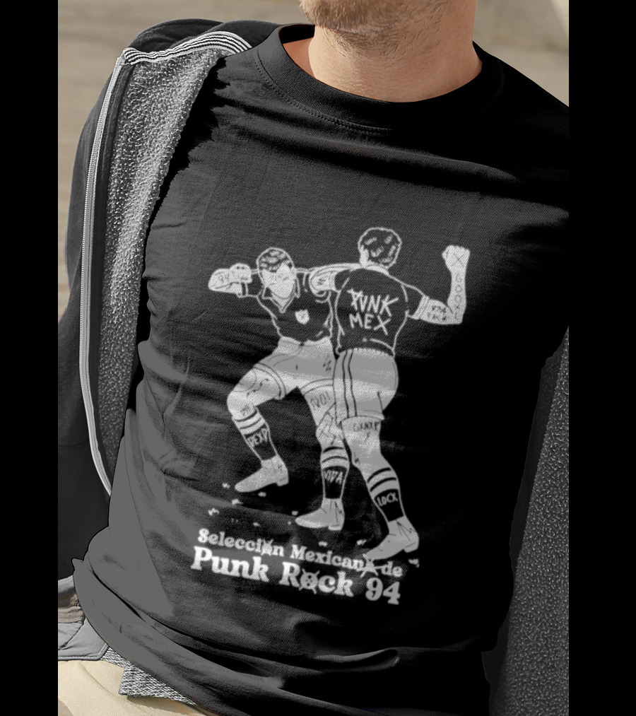 Seleccion Mexicana Punk Rock 94 Mexico Soccer Fighters T-Shirt