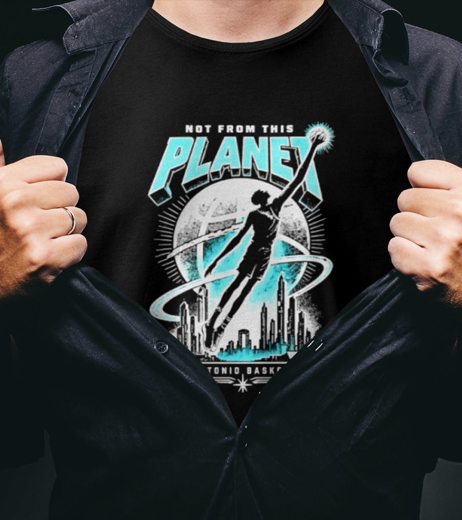 Victor Wembanyama Not From This Planet San Antonio Basketball T-Shirt