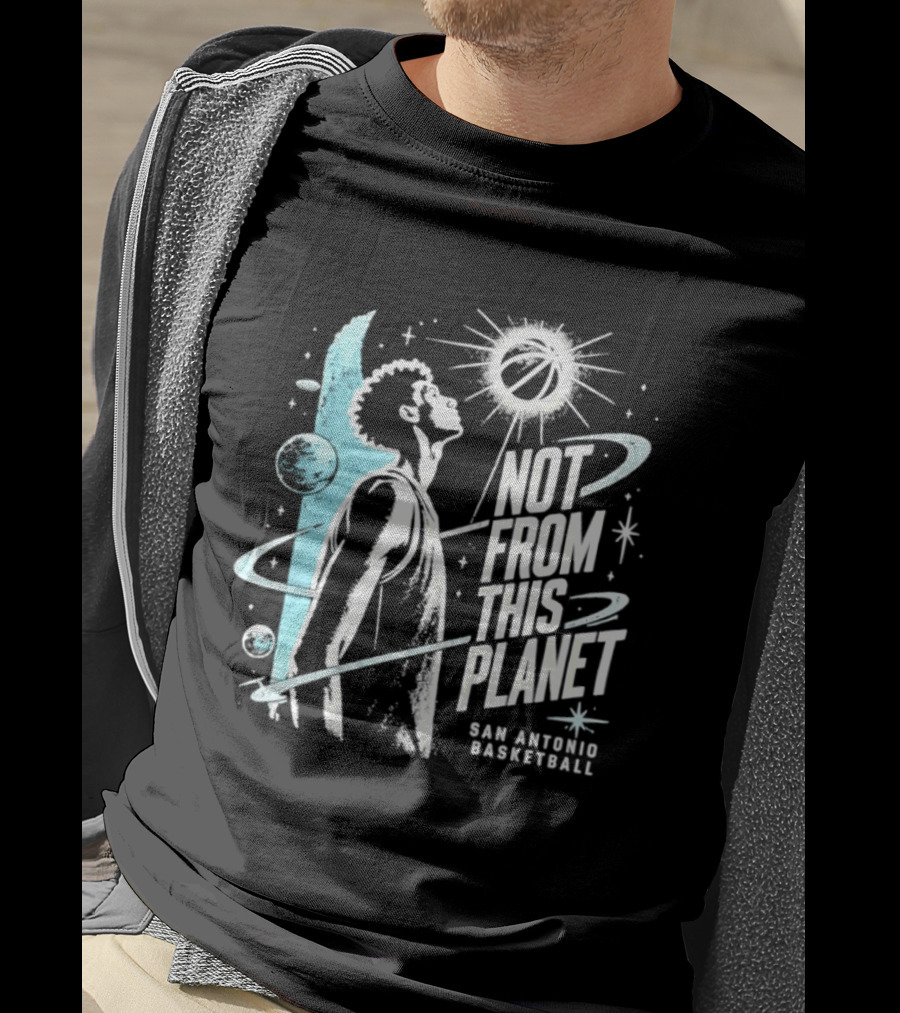 Victor Wembanyama San Antonio Basketball Not From This Planet Space Alien T-Shirt
