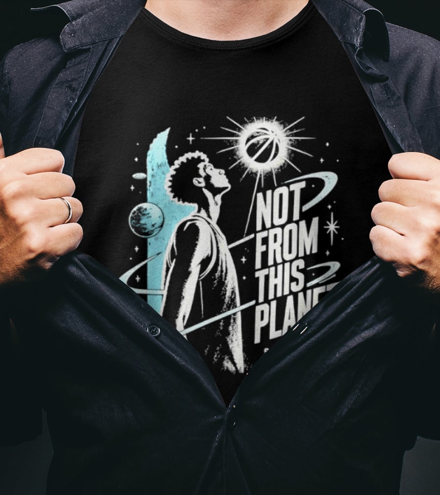 Victor Wembanyama San Antonio Basketball Not From This Planet Space Alien T-Shirt
