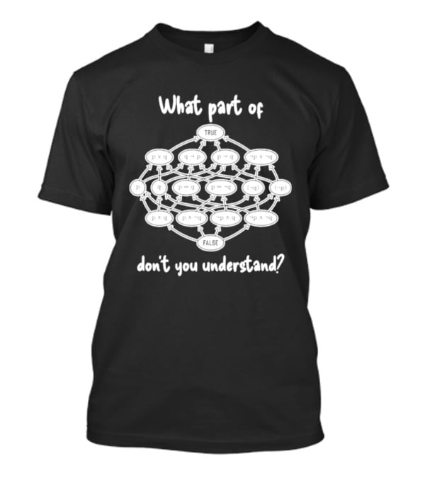 What Part Of Logic Don't You Understand Diagram Nodes T-Shirt