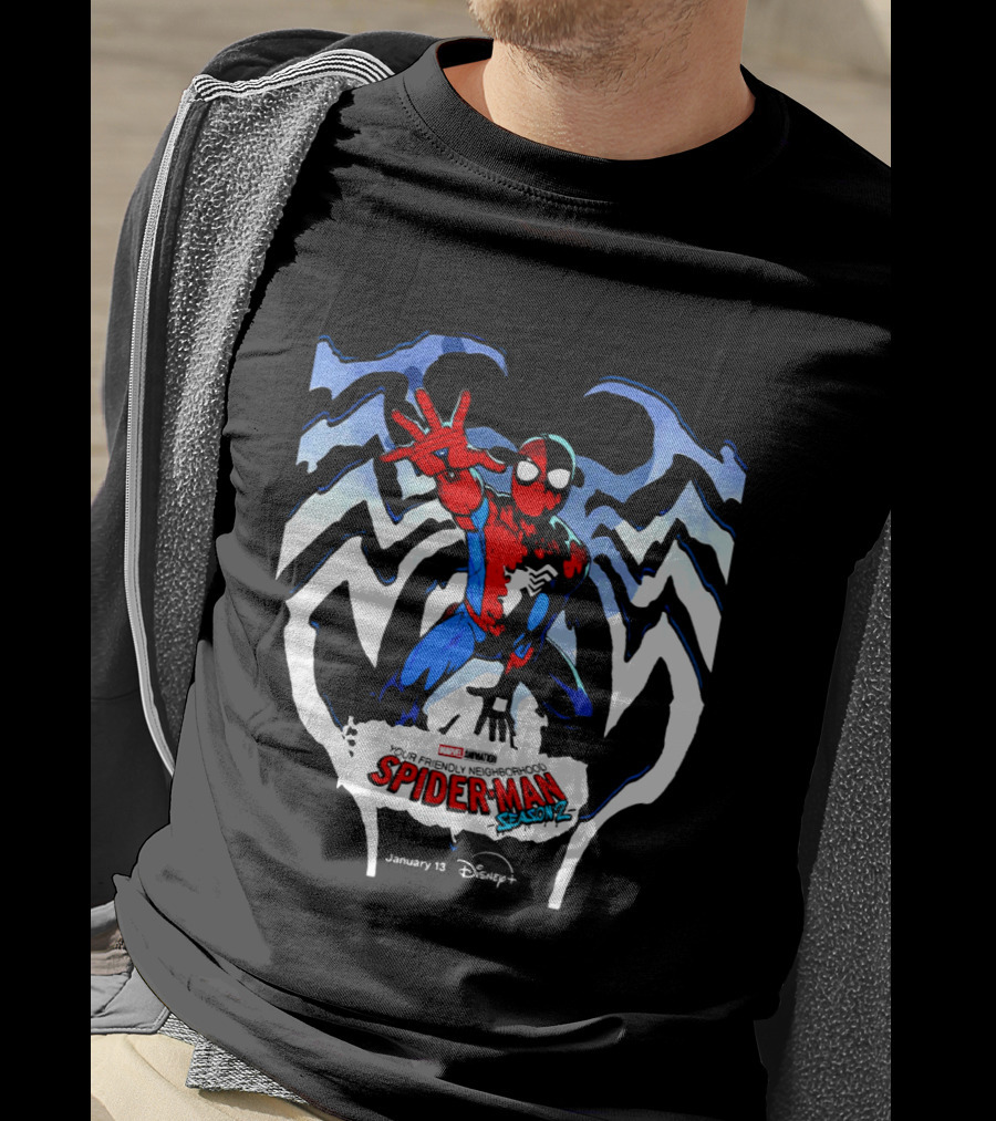 Marvel Spider Man Season 2 Disney Plus January 13 T-Shirt