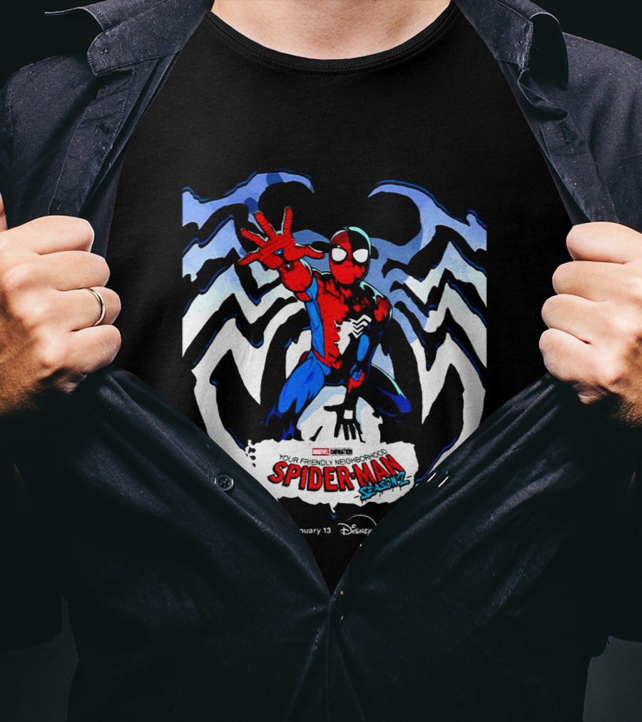 Marvel Spider Man Season 2 Disney Plus January 13 T-Shirt