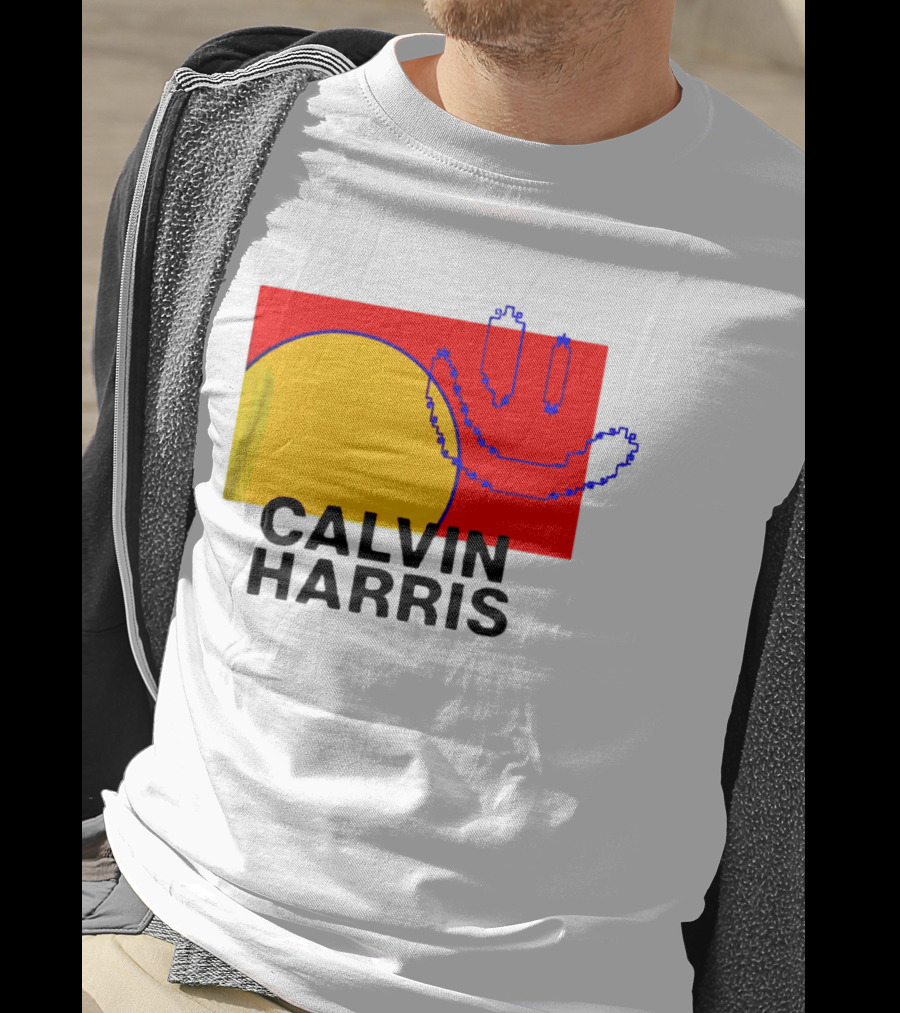 Calvin Harris North America 2027 Tour Dates Pixel T-Shirt