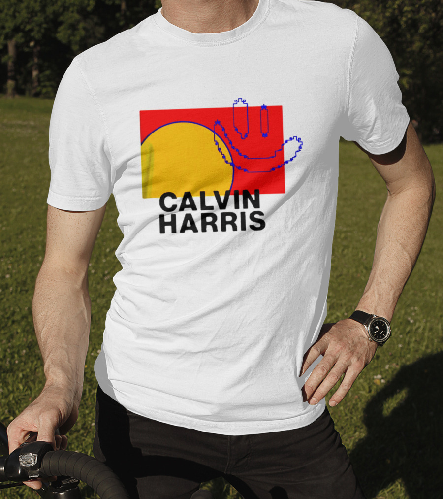 Calvin Harris North America 2027 Tour Dates Pixel T-Shirt