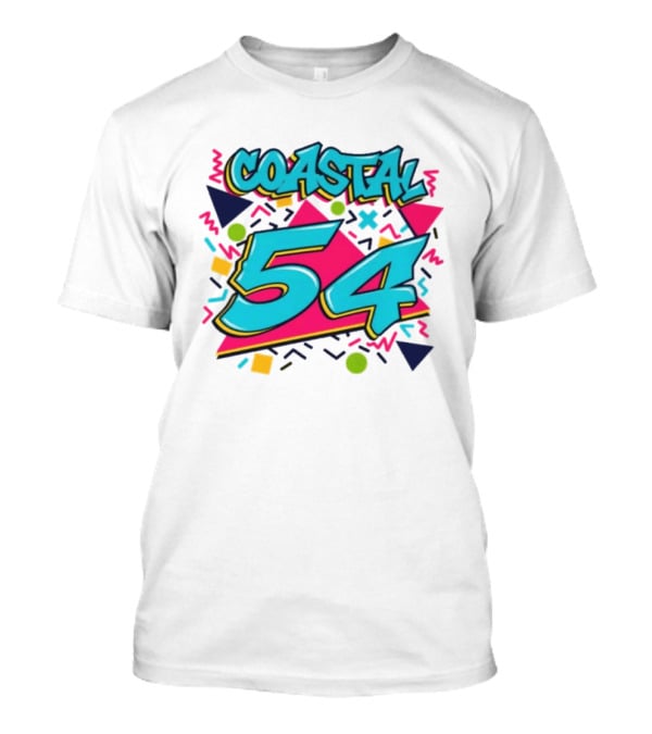 Coastal Carolina Chanticleers 54 Back To The 90s Neon T-Shirt