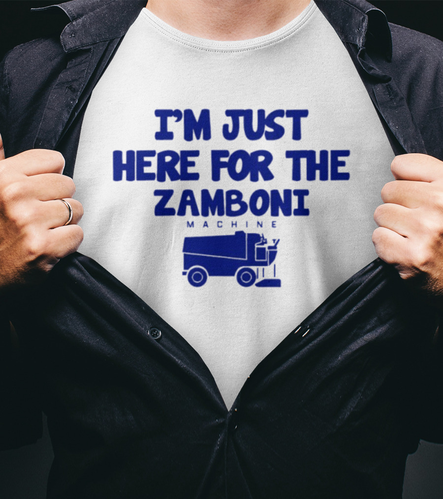 I'm Just Here For The Zamboni Machine Kentucky Wildcats Hockey T-Shirt