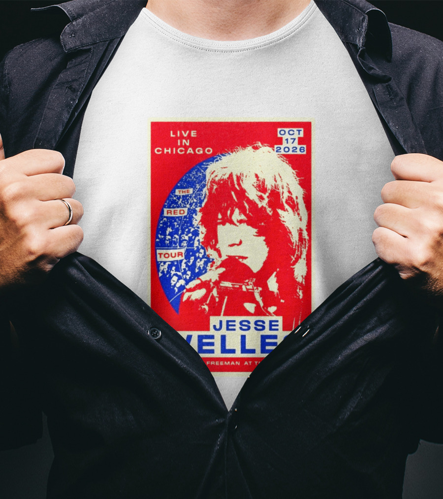 Live In Chicago Jesse Welles The Red Tour Oct 17 2026 With Hudson Freeman At The Salt Shed T-Shirt