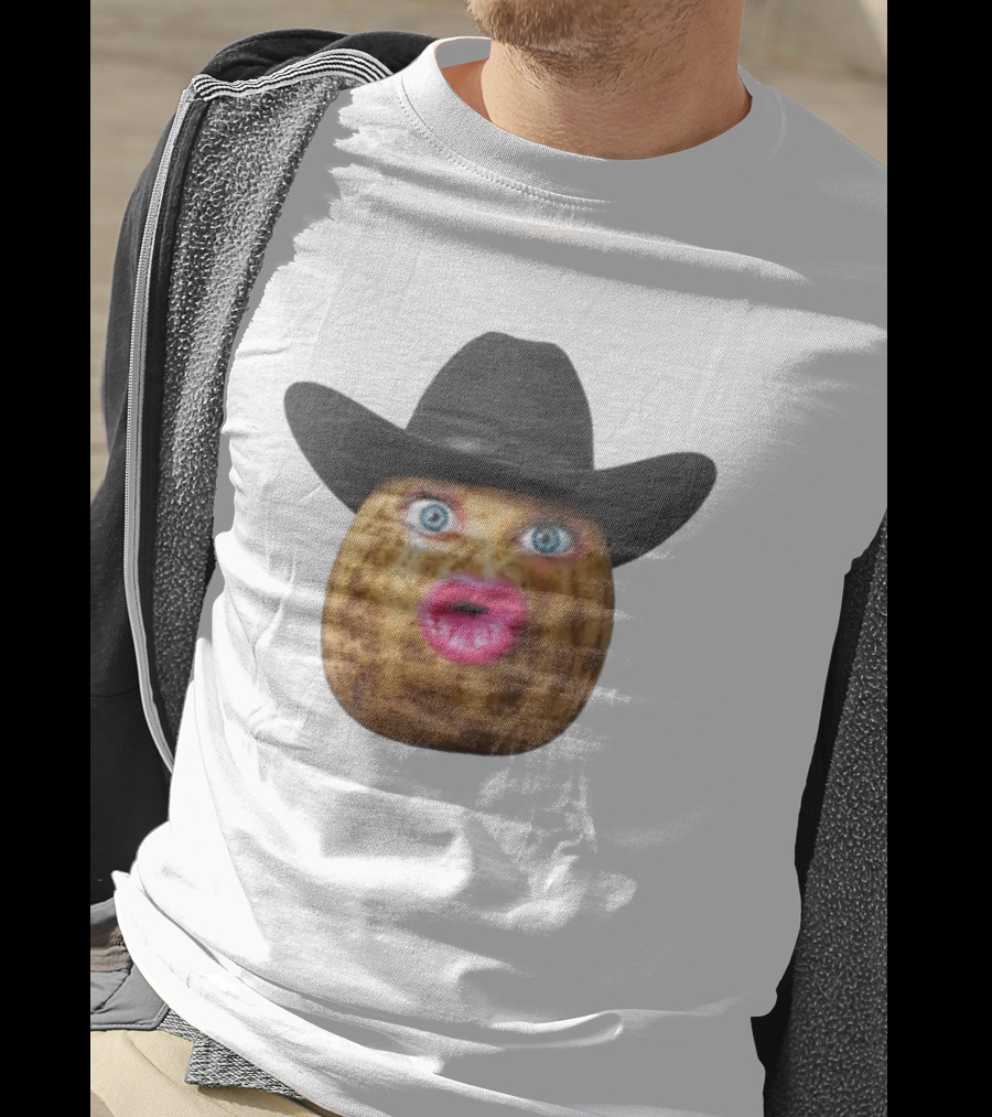 The Burnt Peanut Cowboy Hat Lips T-Shirt