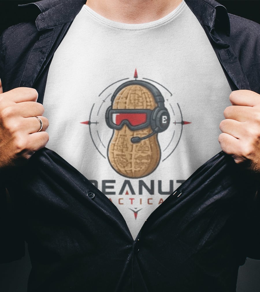 Peanut Tactical Headset Goggles Peanuts Aim T-Shirt
