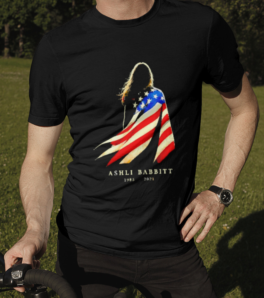 America Ashli Babbitt Memorial 1985 2021 Flag T-Shirt