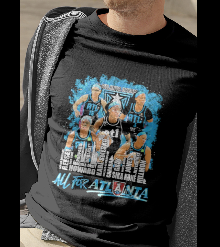 2026 Atlanta Dream WNBA City Name Player All For Atlanta T-Shirt