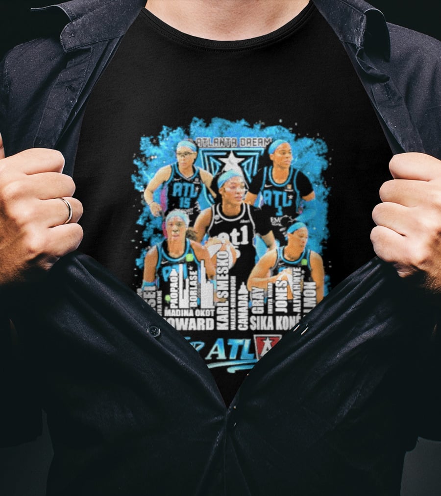 2026 Atlanta Dream WNBA City Name Player All For Atlanta T-Shirt