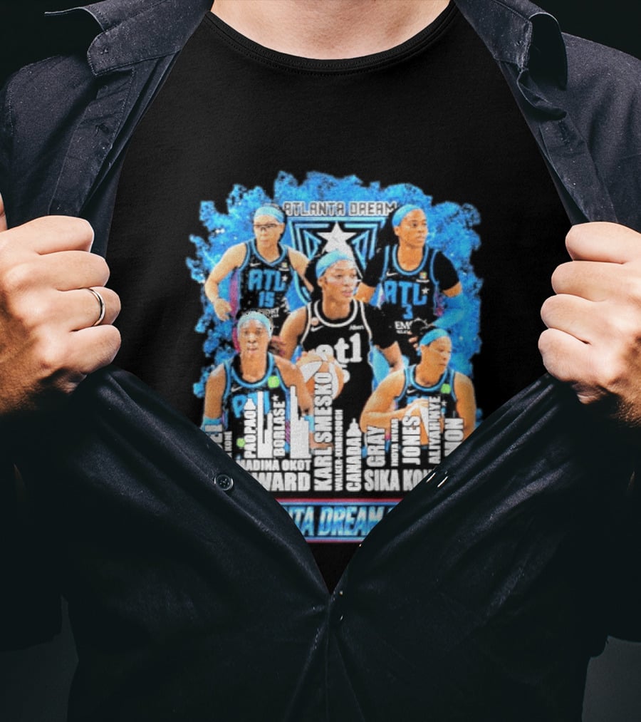 Atlanta Dream 2026 ATL Basketball Team Howard Gray Jones Hillmon Hilmon T-Shirt