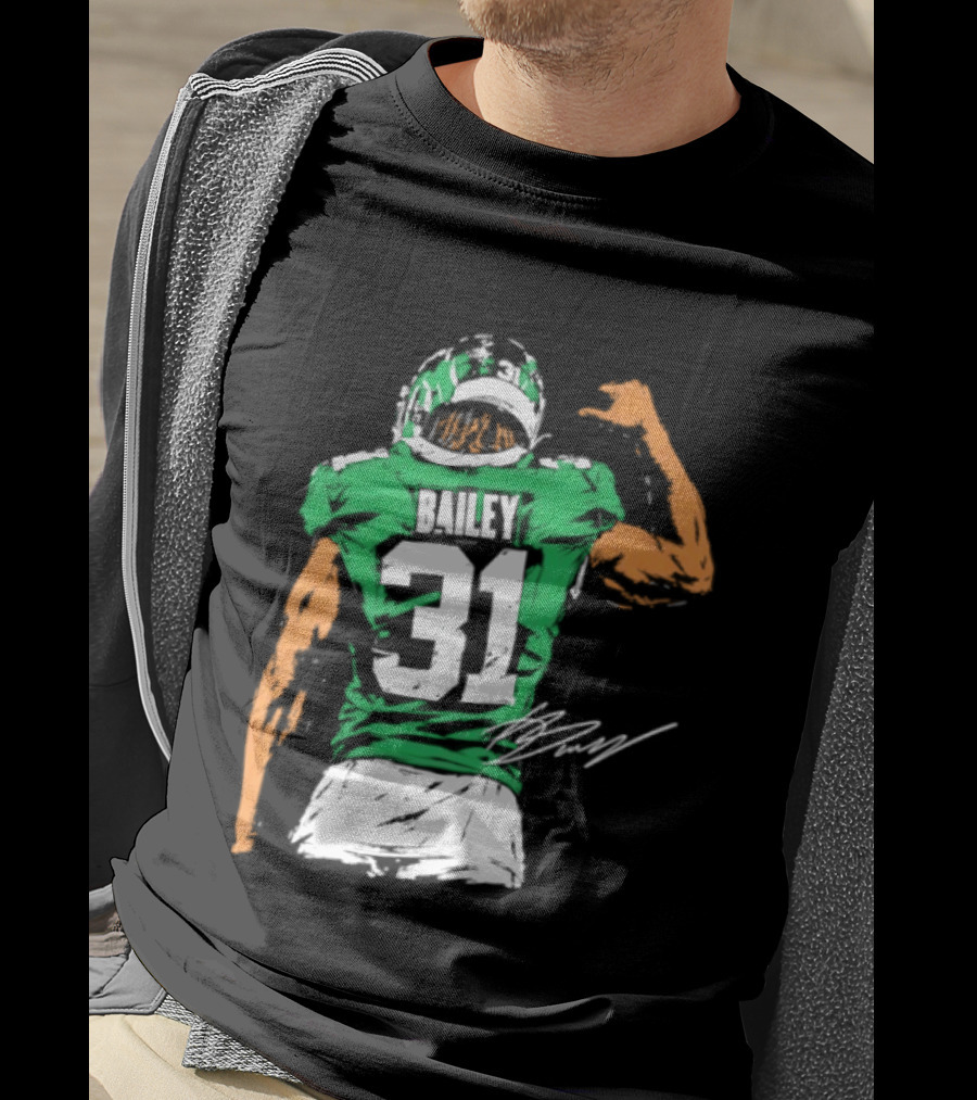David Bailey Number 31 New York Jets NFL Football Jersey T-Shirt