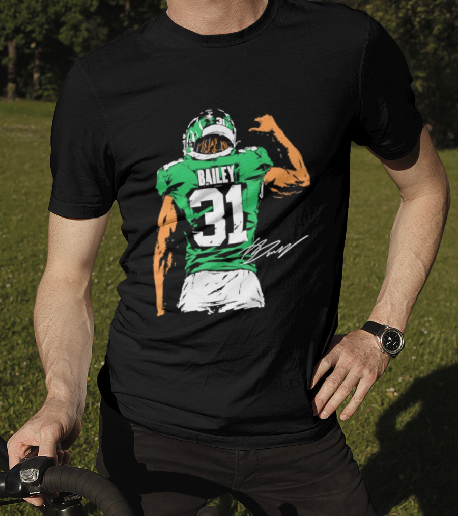 David Bailey Number 31 New York Jets NFL Football Jersey T-Shirt