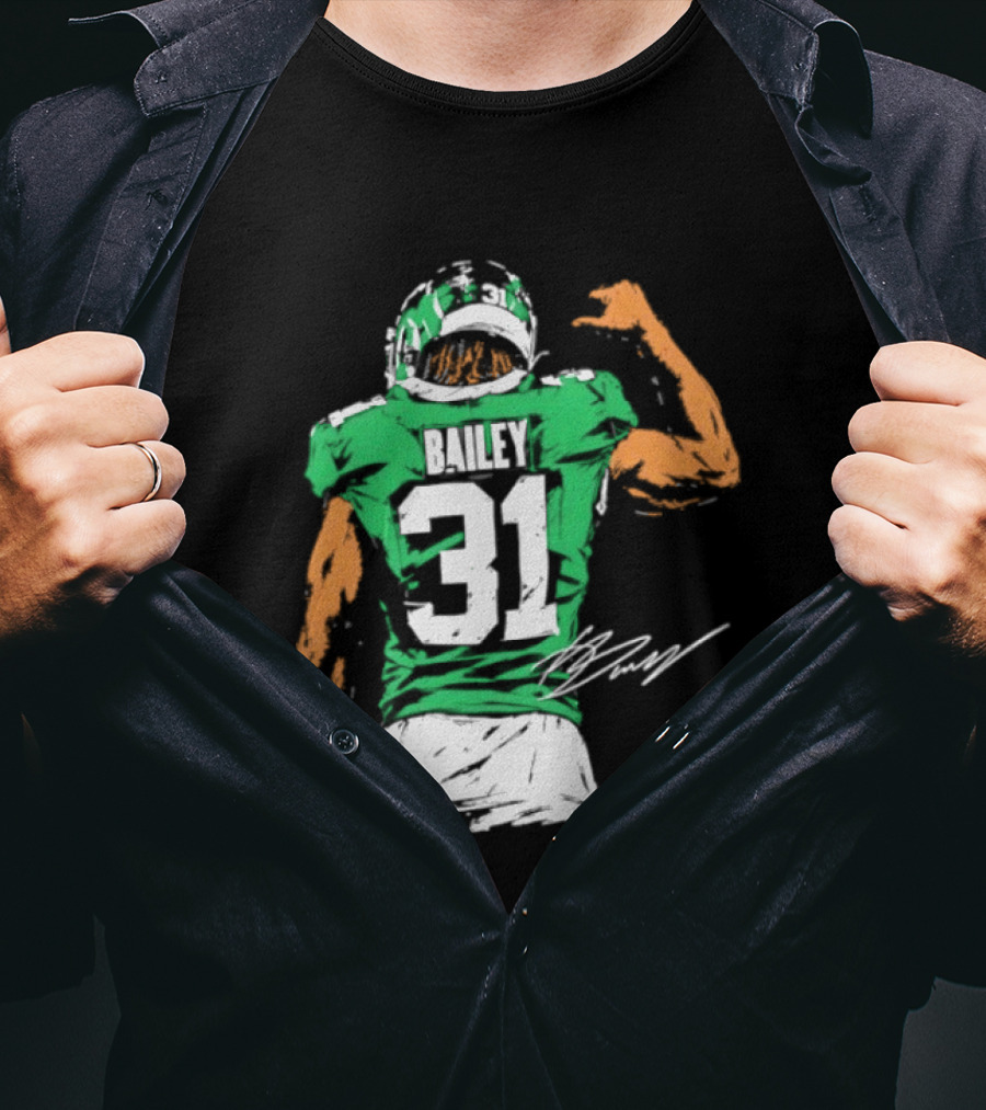 David Bailey Number 31 New York Jets NFL Football Jersey T-Shirt