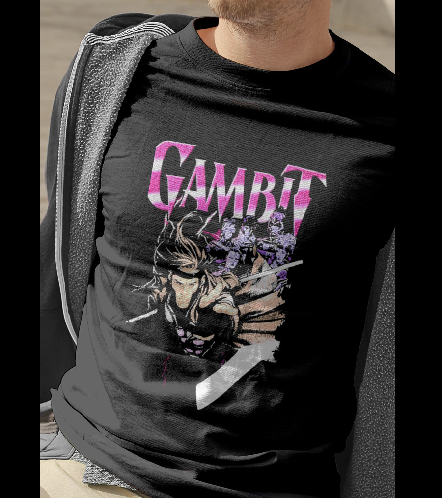 Marvel X Men Gambit Exclusive Comic T-Shirt