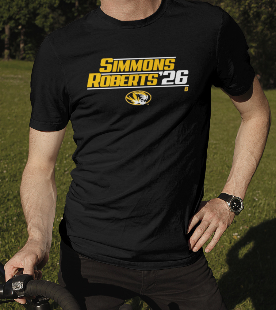 Missouri Tigers Simmons Roberts 26 College Football Mizzou T-Shirt