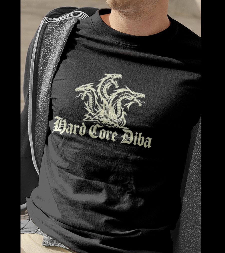 Hard Core Diba Three Headed Dragon Emblem Niteharts 2026 T-Shirt