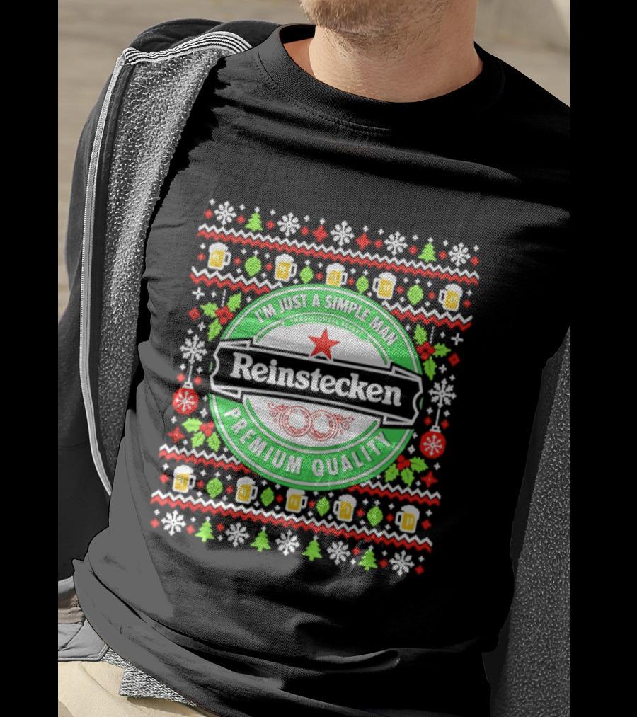 Reinstecken I'm Just A Simple Man Traditional Premium Quality Christmas Ugly T-Shirt