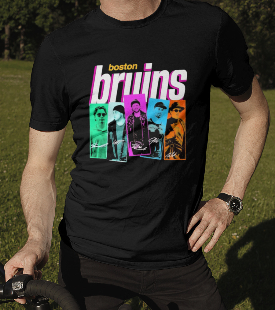 Boston Bruins Boy Band 2026 Player Portraits T-Shirt