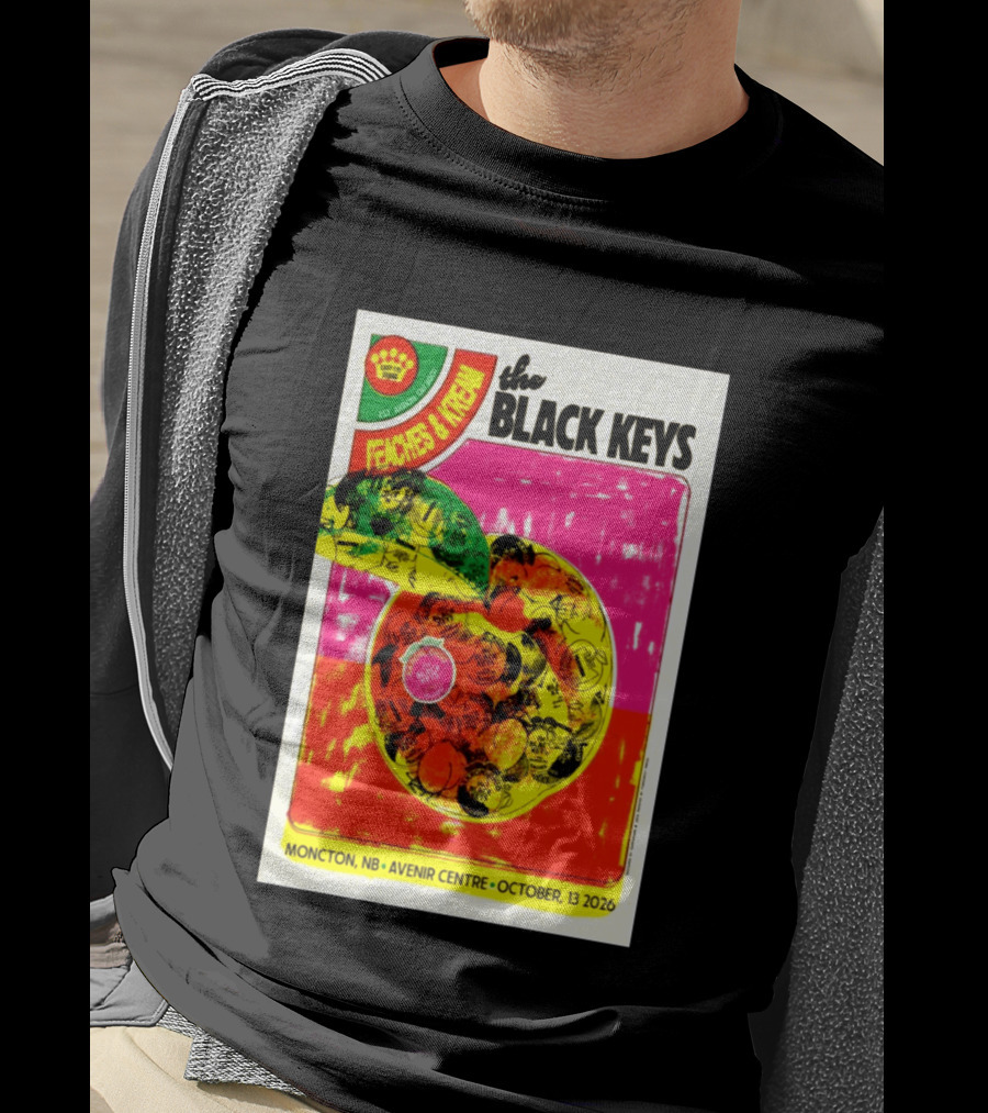 The Black Keys Peaches & Cream Event Moncton NB Avenir Centre October 13 2026 T-Shirt